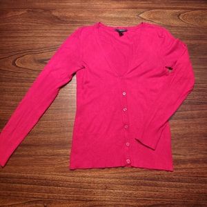 H&M Red Button Down Cardigan